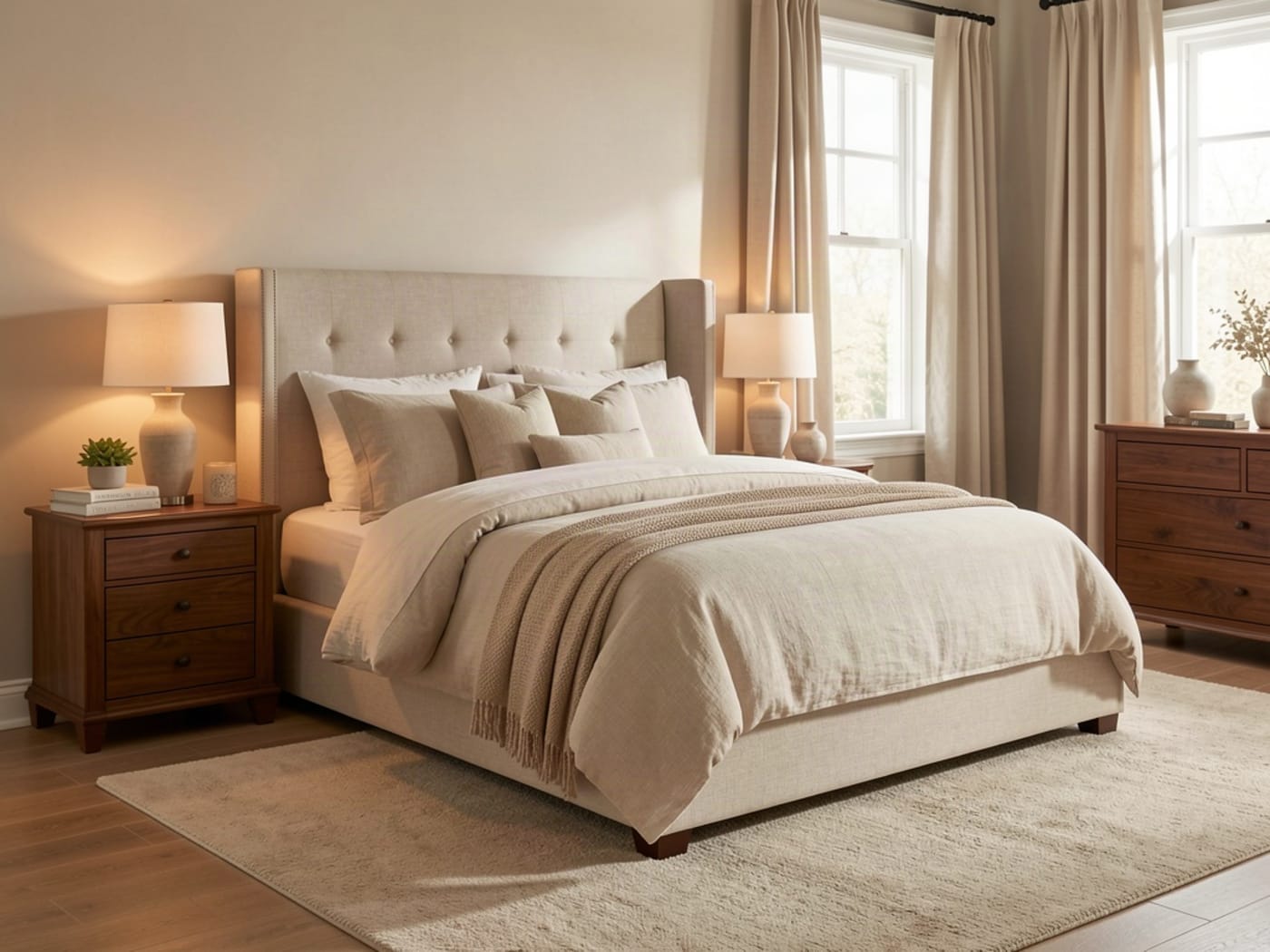 Upholstered bed
