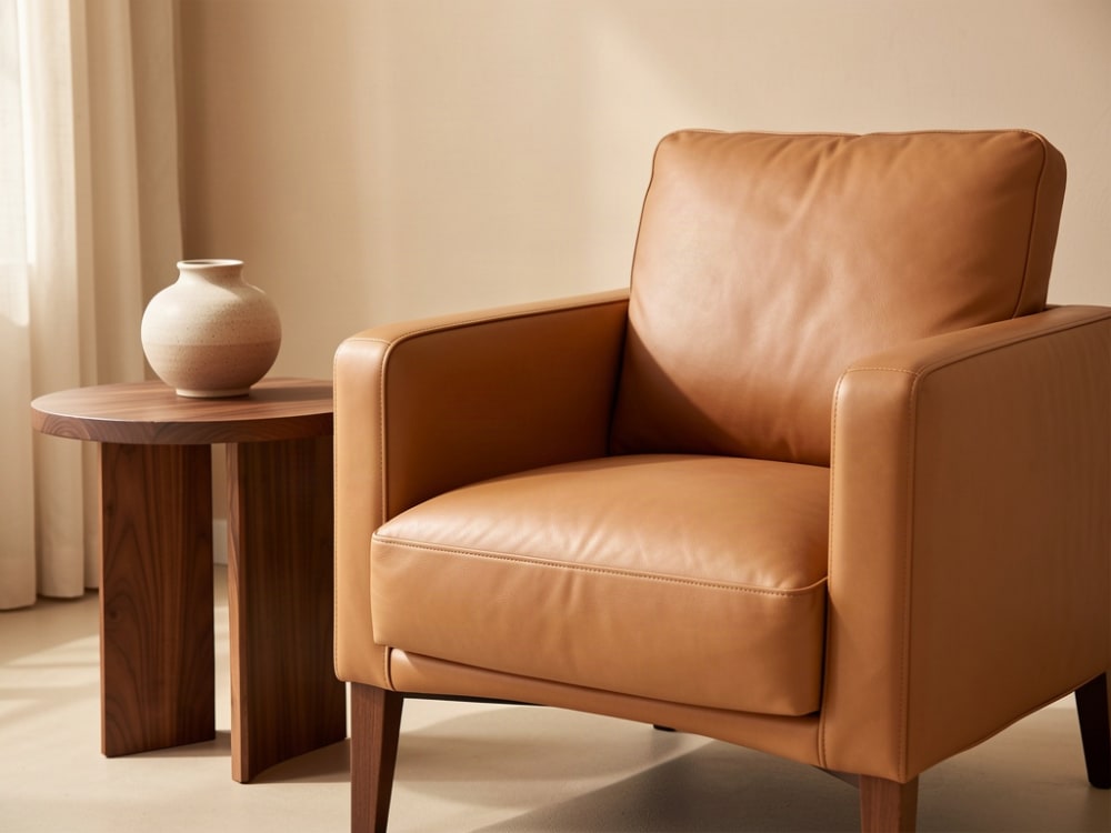 Leather armchair